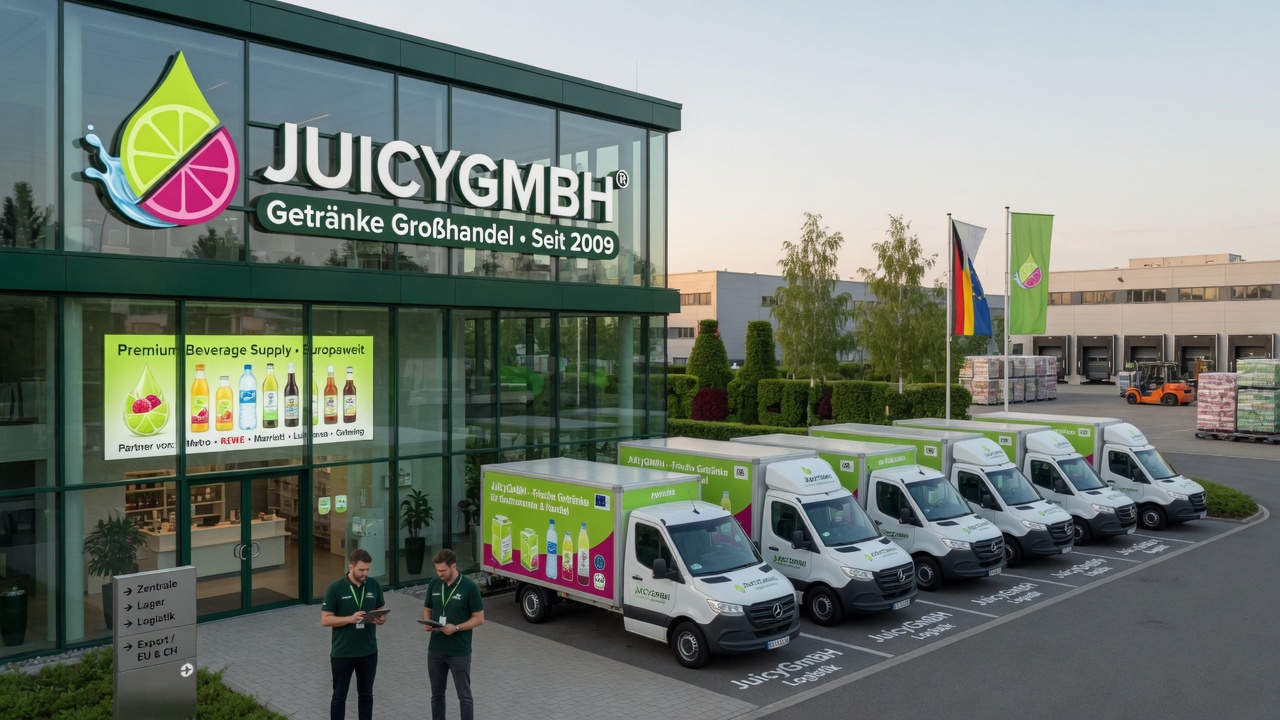 Beverage supplier Europe wholesale distribution by Juicy GmbH